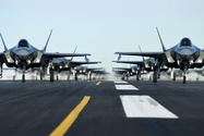 Mỹ đã cử 6 máy bay chiến đấu tàng hình đa năng F-35A tới Hàn Quốc để tập trận.  Ảnh: REUTERS