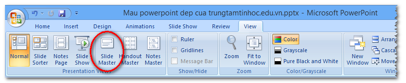 Create Action Button Trong PowerPoint 2010