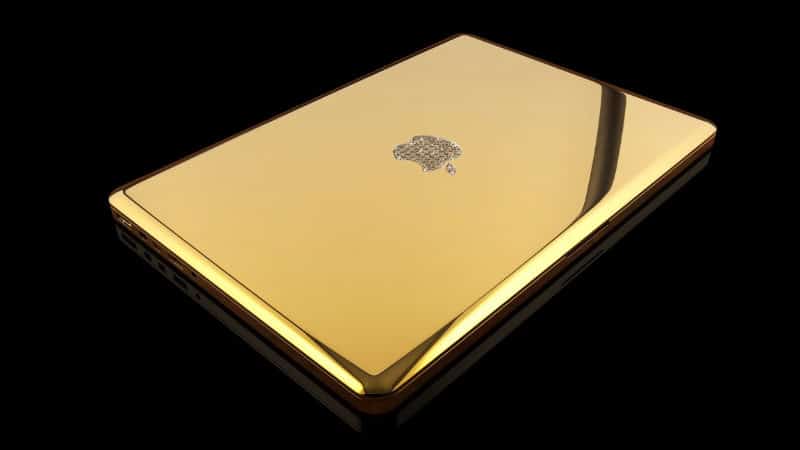 Máy tính xách tay đắt tiền nhất - MacBook Pro 24 Karat vàng