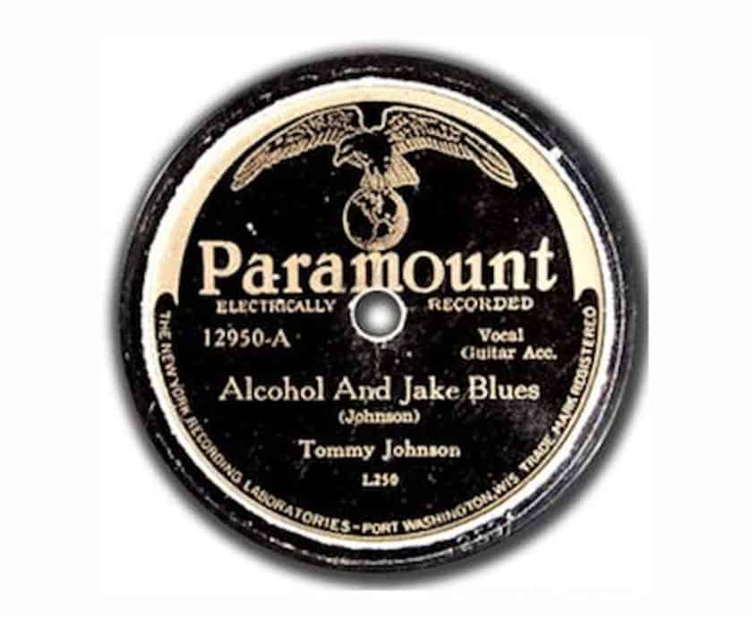 Đĩa hát Vinyl đắt nhất - Tommy Johnson- 'Alcohol and Jake Blues'